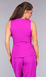 Pantalon en Gilet Suit in Fluoriserend Magenta