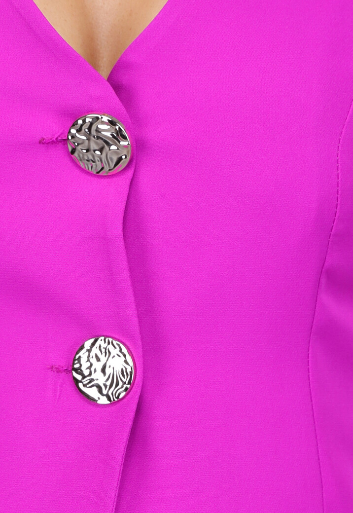 Pantalon en Gilet Suit in Fluoriserend Magenta