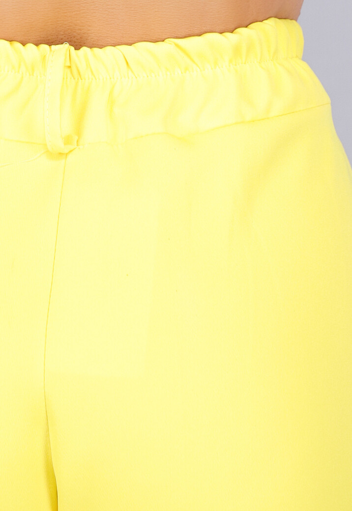 Gilet Co Ord Set met Pantalon in Geel