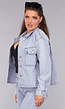 Denim Blouse met Wassing en Borstzakken