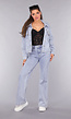 Flair Jeans met Wassing in Mid Waist