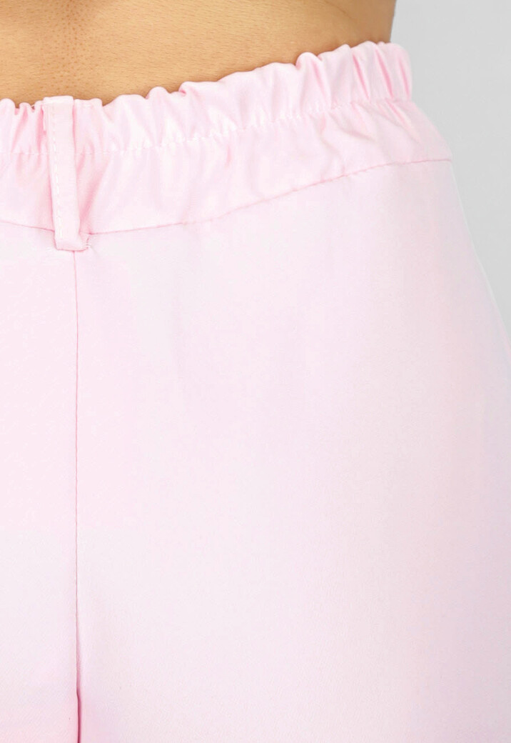 Lichtroze Gilet Co Ord Set met Pantalon