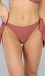 Bruin Bikinibroekje met Striksluiting