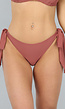 Bruin Bikinibroekje met Striksluiting