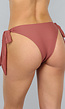 Bruin Bikinibroekje met Striksluiting