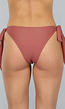 Bruin Bikinibroekje met Striksluiting