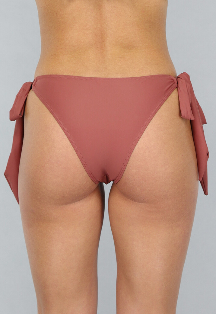 Bruin Bikinibroekje met Striksluiting