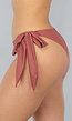 Bruin Bikinibroekje met Striksluiting
