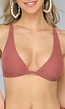 Bruine Triangel Bikinitop met Pads