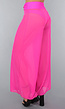 Neon Roze Wide Leg Cover-Up Broek