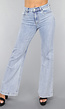 Redial Jeans  Flair Jeans met Wassing in Mid Waist