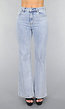 Flared Jeans met Wassing in Mid Waist