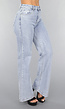 Flair Jeans met Wassing in Mid Waist