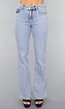 Mid Waist Flared Jeans met Wassing