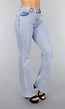 Mid Waist Flared Jeans met Wassing