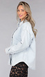 Lichtblauwe Denim Blouse met Knoopsluiting