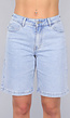 Blauwe Denim Bermuda Short met Stretch