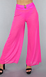 Neon Roze Wide Leg Cover-Up Broek