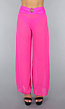 Neon Roze Wide Leg Cover-Up Broek