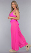 Neon Roze Wide Leg Cover-Up Broek