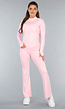 Lichtroze Sportset met Vestje en Flared Legging
