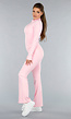 Lichtroze Sportset met Vestje en Flair Legging
