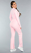 Lichtroze Sportset met Vestje en Flared Legging