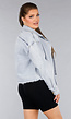 Denim Blouse Jasje met Rafels