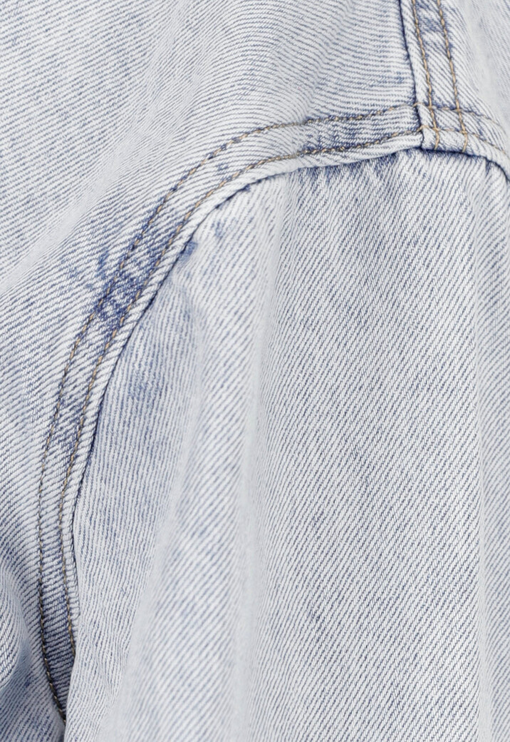 Denim Blouse Jasje met Rafels