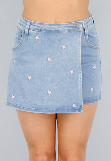 OP=OP! Denim Stretch Sterren Skort