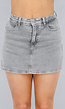 Grijze Denim Stretch Skort