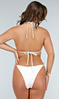Witte Schelpen Bikini met Cover Up