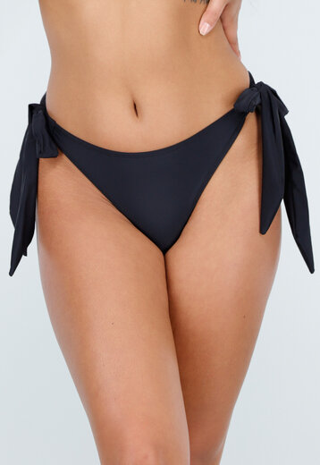 Zwart Strik Bikinibroekje