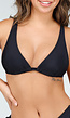 Padded Triangel Bikinitop in Zwart