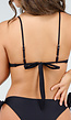 Padded Triangel Bikinitop in Zwart