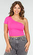 Felroze One Shoulder Crop Top