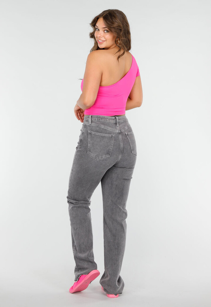 Felroze One Shoulder Crop Top