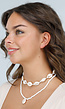2-Delige Ketting Set met Witte Kauri Schelpjes en Rocailles Kraaltjes
