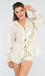 Ivoorkleurige Top met Ruffles en Short