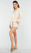Ivoorkleurige Top met Ruffles en Short