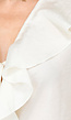 Ivoorkleurige Top met Ruffles en Short
