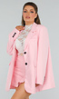 Oversized Lichtroze Blazer