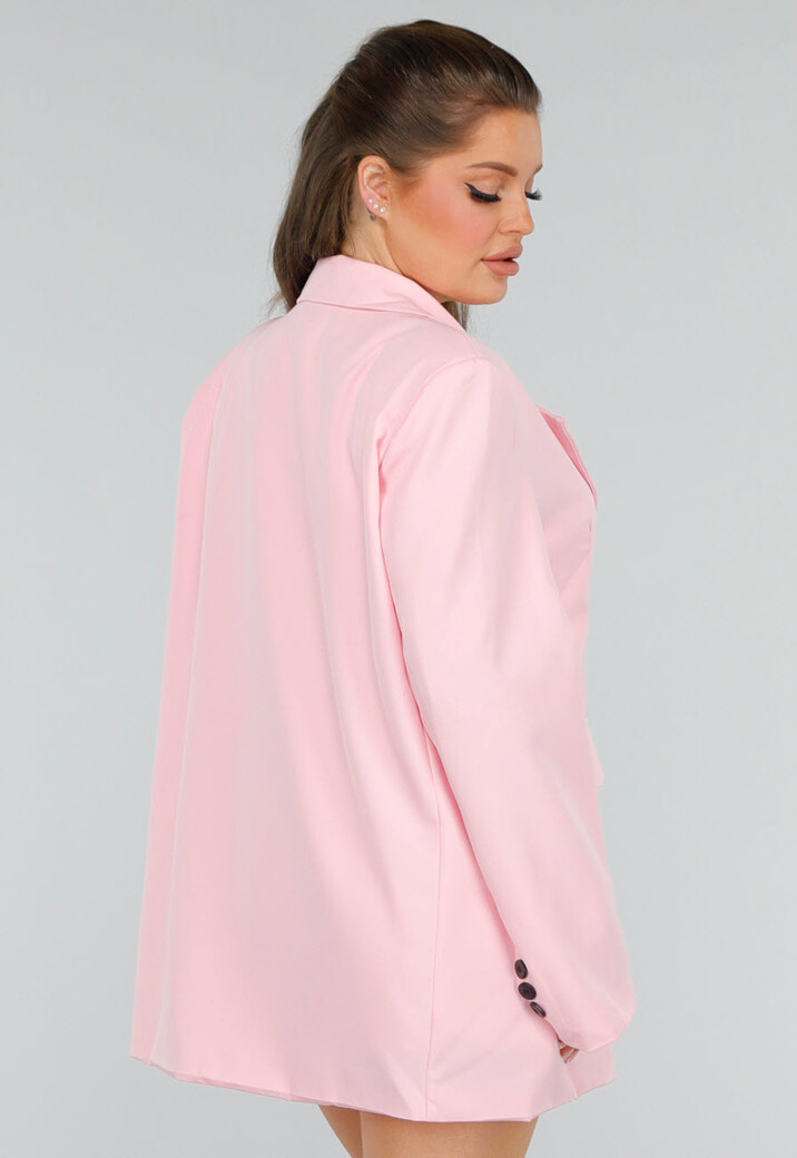 Oversized Lichtroze Blazer