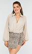 OP=OP! Elegante Beige Body met Mouwen