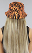 Oranje Zebra Bucket Hat