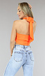Kruisbare Oranje Top
