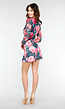 Bloemenprint Two-piece met Lange Mouwen en Skort