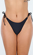 Zwart Bikinibroekje met Scrunch, Striksluitingen en Cheeky Achterkant