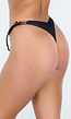 Zwart Bikinibroekje met Scrunch, Striksluitingen en Cheeky Achterkant