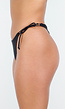 Zwart Bikinibroekje met Scrunch, Striksluitingen en Cheeky Achterkant